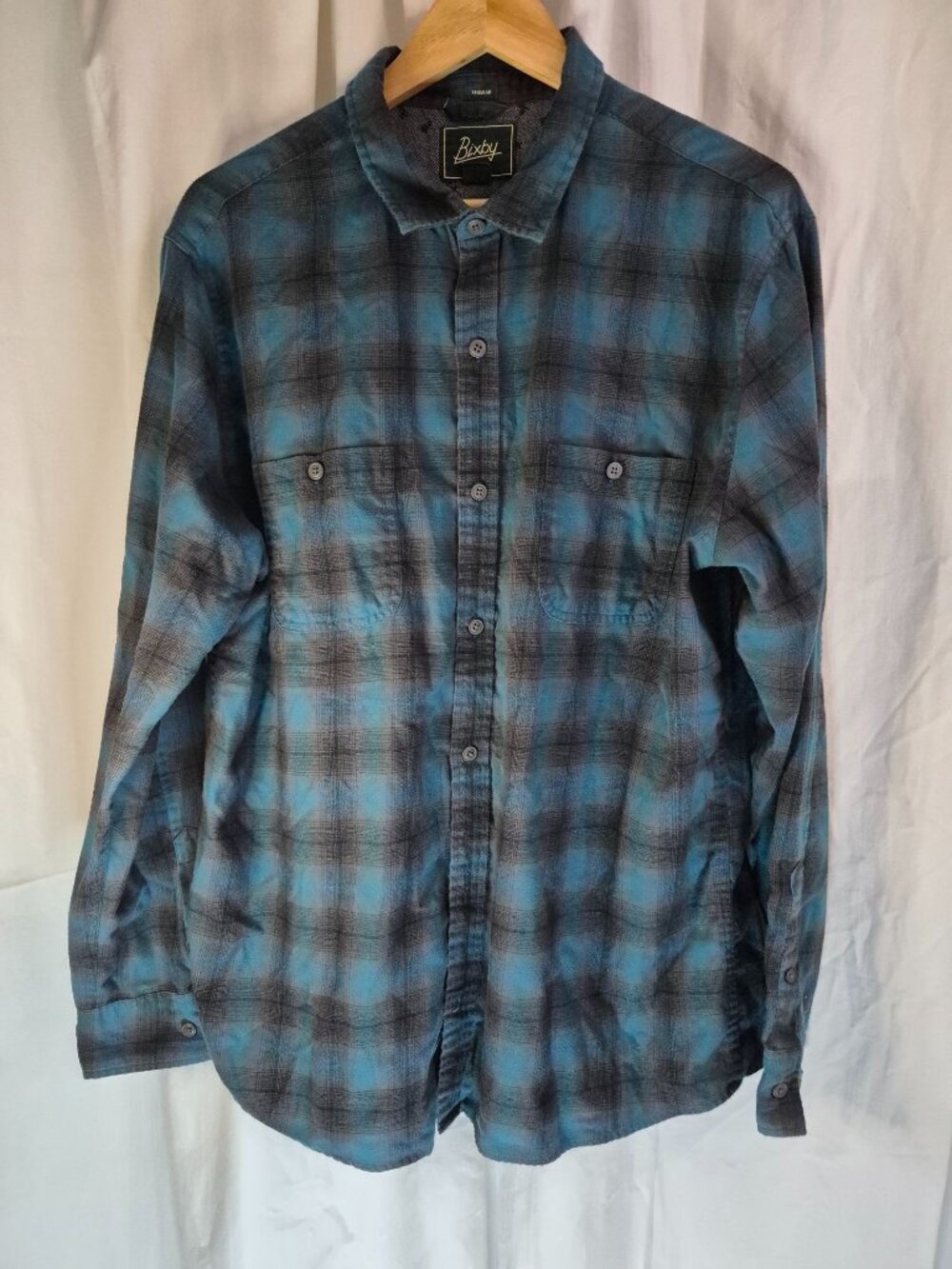 Bixby Regular Plaid XL Flannel Casual Outdoor Work Comfort Button Up Shirt